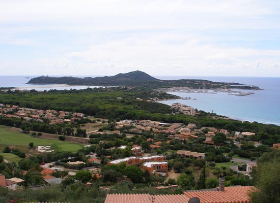 Vista panoramica di Villasimius